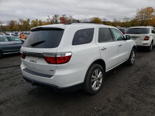 1C4RDJDG3DC672762 - 2013 DODGE DURANGO CR WHITE photo 4