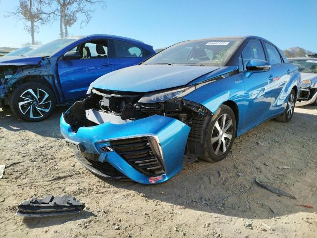 JTDBVRBD0HA001489 - 2017 TOYOTA MIRAI BLUE photo 2