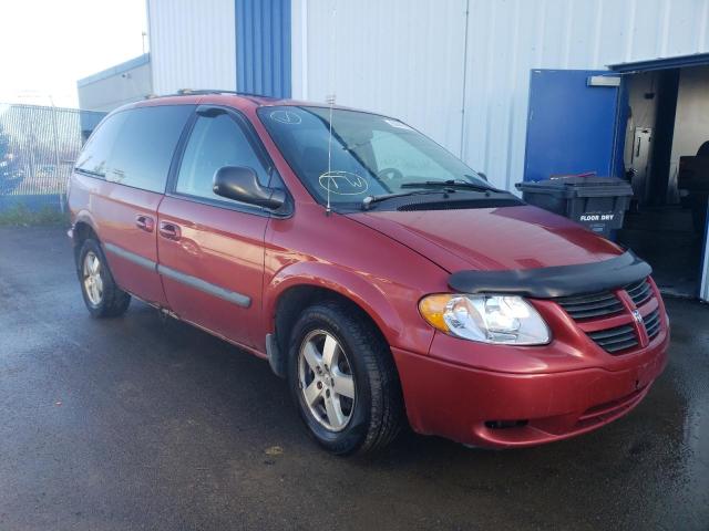 1D4GP25R67B152427 - 2007 DODGE CARAVAN SE BURGUNDY photo 1