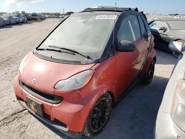 WMEEK31X48K118535 - 2008 SMART FORTWO PAS RED photo 2