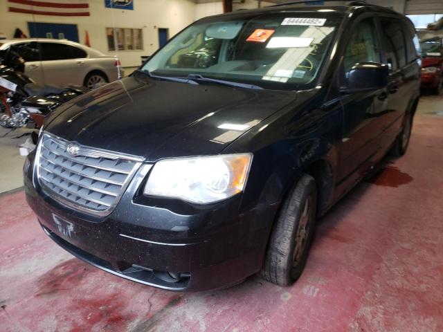 2A8HR54P28R839249 - 2008 CHRYSLER TOWN & COU BLACK photo 2