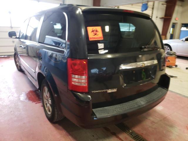 2A8HR54P28R839249 - 2008 CHRYSLER TOWN & COU BLACK photo 3