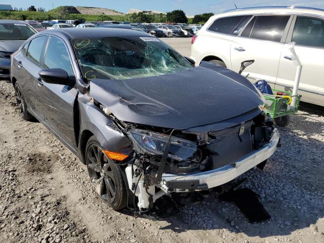 2HGFC2F88MH503630 - 2021 HONDA CIVIC SPOR GRAY photo 1