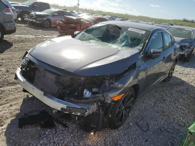 2HGFC2F88MH503630 - 2021 HONDA CIVIC SPOR GRAY photo 2