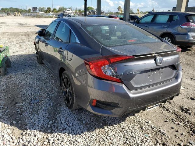 2HGFC2F88MH503630 - 2021 HONDA CIVIC SPOR GRAY photo 3