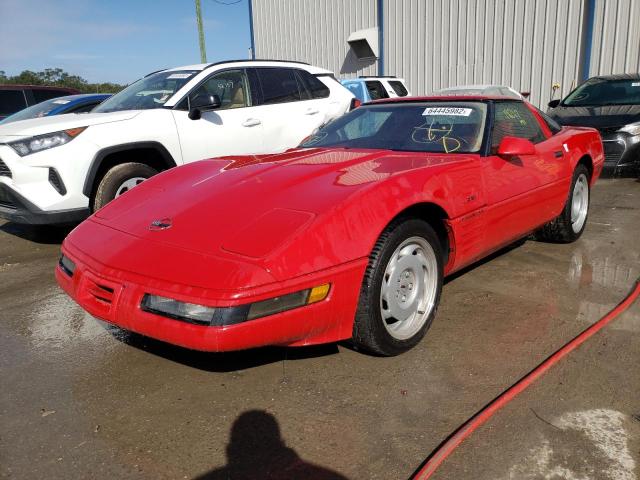 1G1YZ23J7M5801065 - 1991 CHEVROLET CORVETTE Z RED photo 2