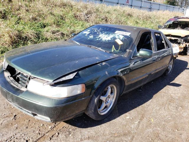 1G6KY54911U221109 - 2001 CADILLAC SEVILLE ST GREEN photo 2