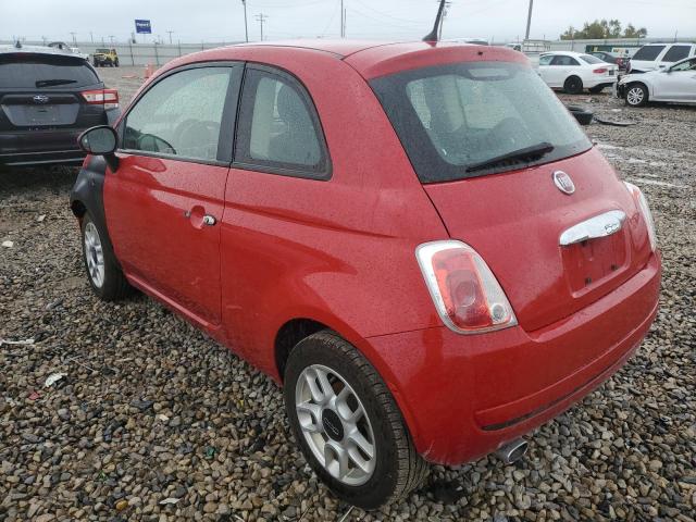 3C3CFFARXDT654898 - 2013 FIAT 500 POP RED photo 3