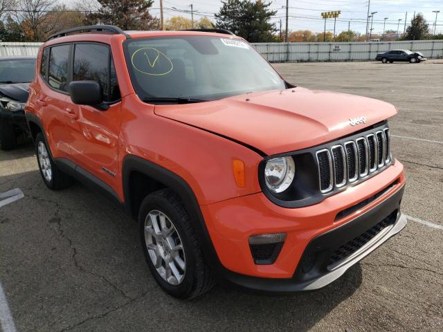 ZACNJBA1XKPK12498 - 2019 JEEP RENEGADE S ORANGE photo 1