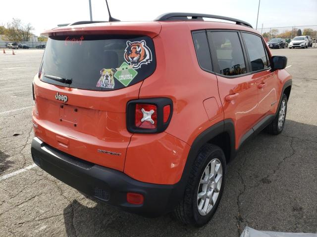 ZACNJBA1XKPK12498 - 2019 JEEP RENEGADE S ORANGE photo 4