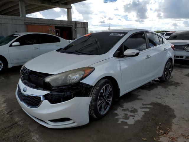 KNAFX4A82E5084119 - 2014 KIA FORTE EX WHITE photo 2