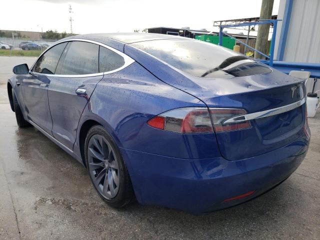 5YJSA1E20KF306058 - 2019 TESLA MODEL S Կապույտ լուսանկար 3