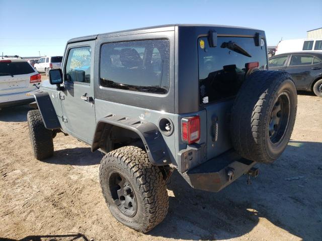 1C4AJWAGXFL674440 - 2015 JEEP WRANGLER S GRAY photo 3
