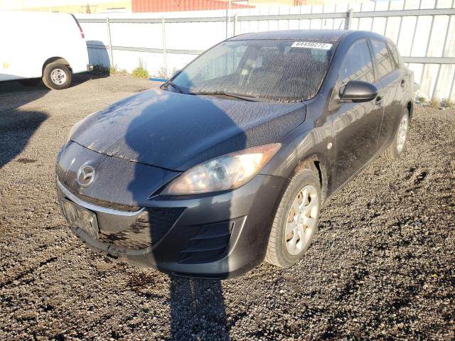 JM1BL1HF7A1150102 - 2010 MAZDA 3 I GRAY photo 2