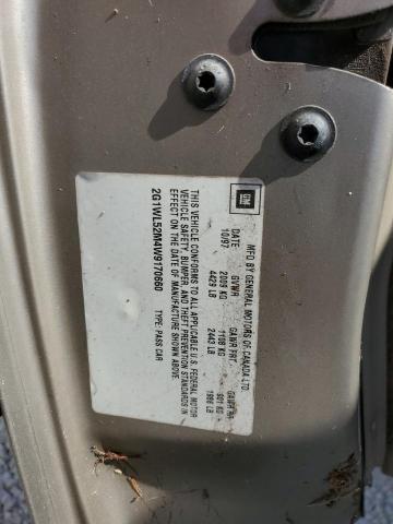 2G1WL52M4W9170660 - 1998 CHEVROLET LUMINA BAS ბეჟი ფოტო 10