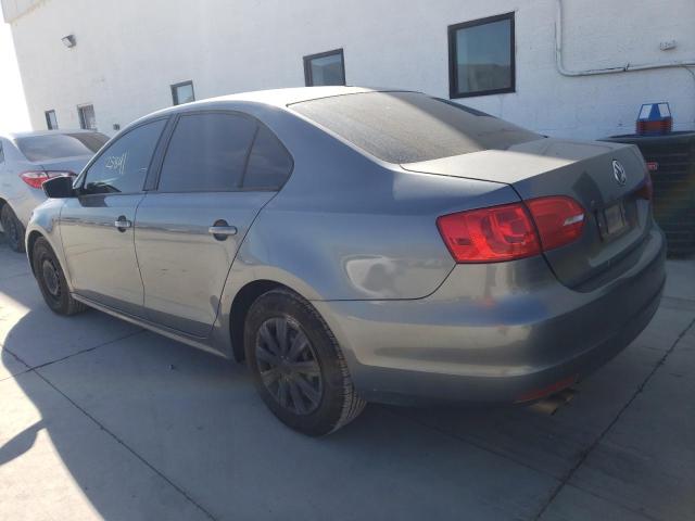 3VW2K7AJ2DM390358 - 2013 VOLKSWAGEN JETTA BASE GRAY photo 3