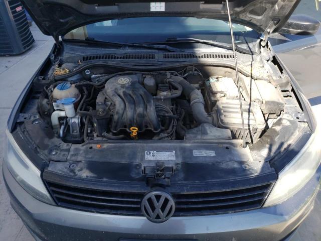 3VW2K7AJ2DM390358 - 2013 VOLKSWAGEN JETTA BASE GRAY photo 7