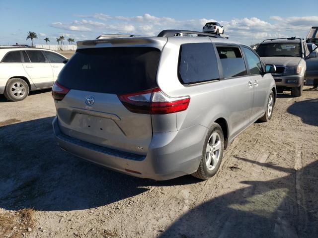 5TDKK3DC7FS668439 - 2015 TOYOTA SIENNA LE GRAY photo 4