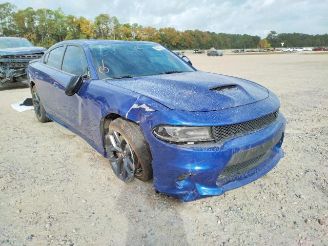 2C3CDXHG1MH643832 - 2021 DODGE CHARGER GT BLUE photo 1