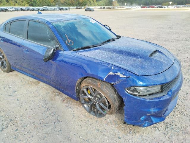 2C3CDXHG1MH643832 - 2021 DODGE CHARGER GT BLUE photo 9