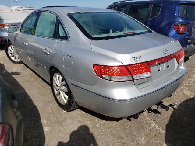 KMHFC46F66A045821 - 2006 HYUNDAI AZERA SE SILVER photo 3