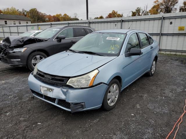 1FAHP34N08W148301 - 2008 FORD FOCUS S/SE BLUE photo 2