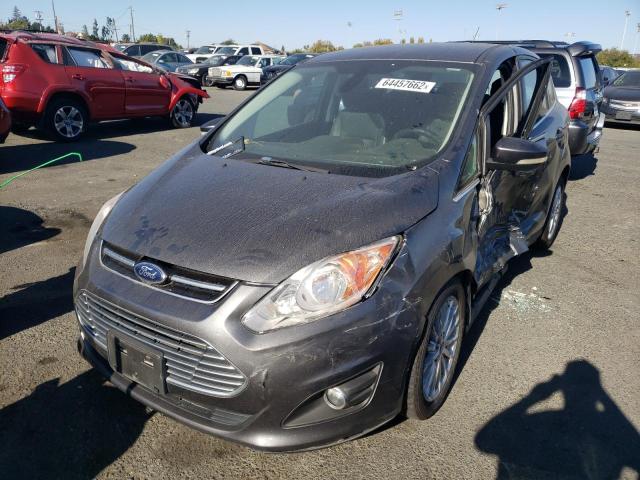 1FADP5BU0FL123093 - 2015 FORD C-MAX SEL GRAY photo 2