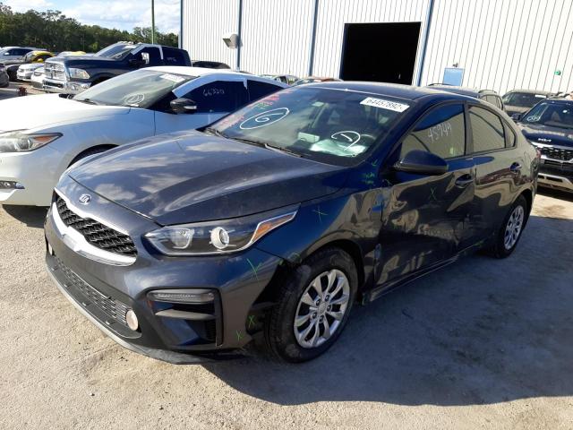 3KPF24AD3KE076125 - 2019 KIA FORTE FE GRAY photo 2