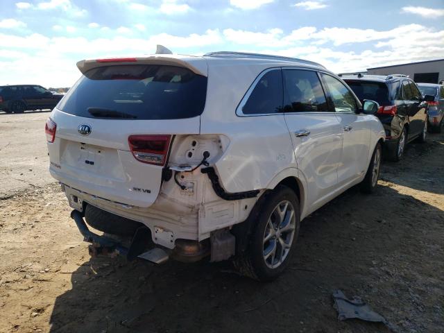 5XYPKDA55JG427826 - 2018 KIA SORENTO SX WHITE photo 4