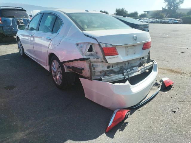 1HGCR2F8XDA184067 - 2013 HONDA ACCORD EXL WHITE photo 3