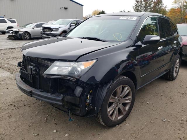 2HNYD2H66DH511364 - 2013 ACURA MDX ADVANC BLACK photo 2