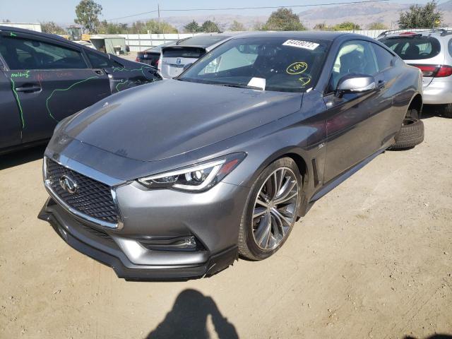 JN1EV7EK7JM341435 - 2018 INFINITI Q60 LUXE 3 GRAY photo 2