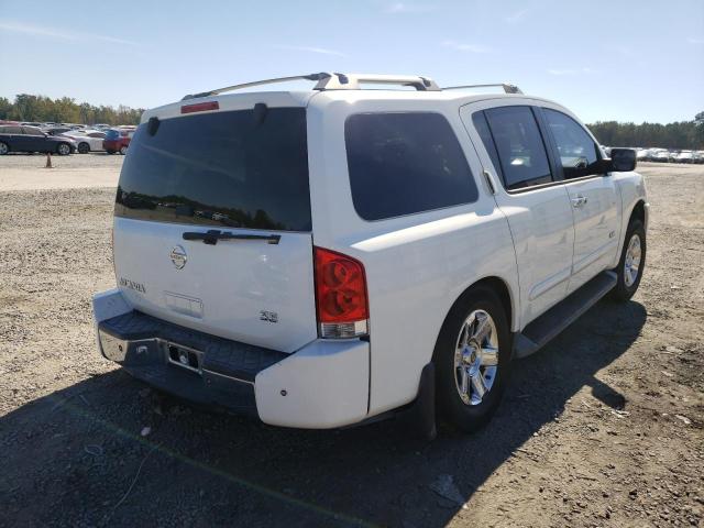 5N1BA08A77N706751 - 2007 NISSAN ARMADA WHITE photo 4