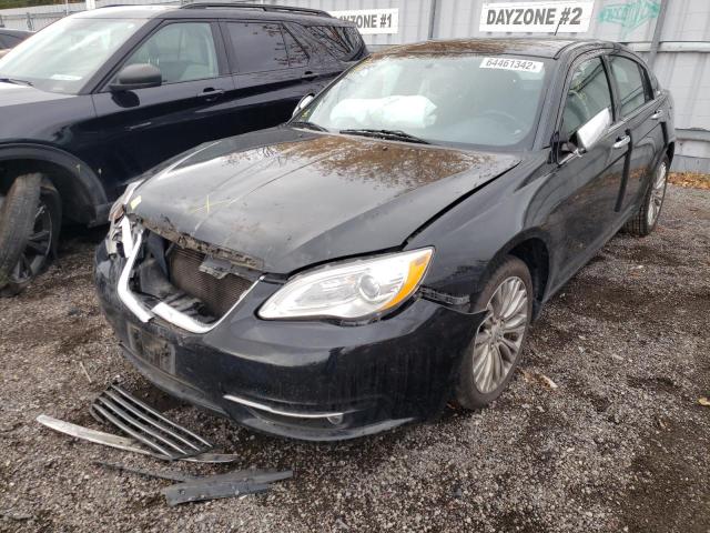 1C3CCBCB6CN178861 - 2012 CHRYSLER 200 LIMITE BLACK photo 2