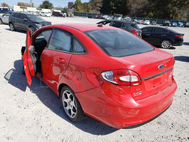 3FADP4CJ5CM103687 - 2012 FORD FIESTA SEL RED photo 3