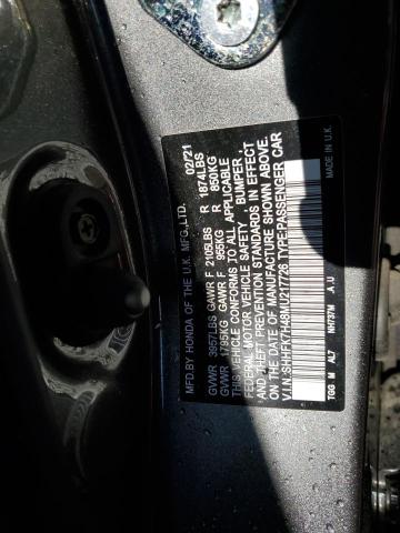 SHHFK7H48MU217726 - 2021 HONDA CIVIC SPOR 灰色 照片 10