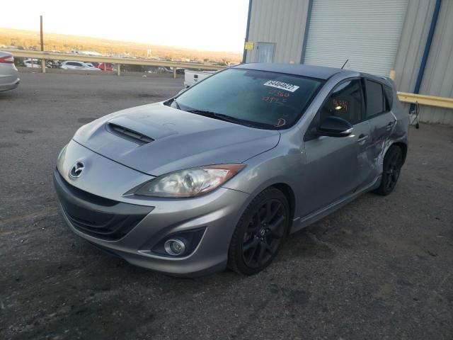 JM1BL1L34D1792097 - 2013 MAZDA SPEED 3 SILVER photo 2