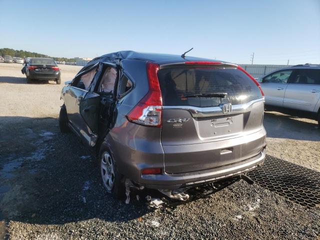 2HKRM3H32GH532827 - 2016 HONDA CR-V LX GRAY photo 3