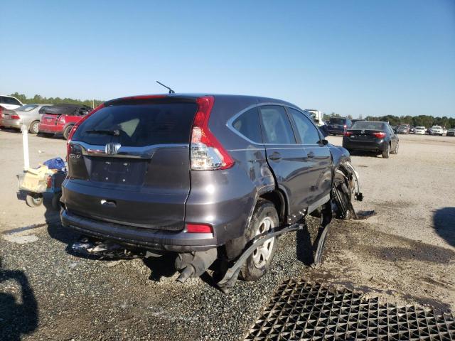 2HKRM3H32GH532827 - 2016 HONDA CR-V LX GRAY photo 4