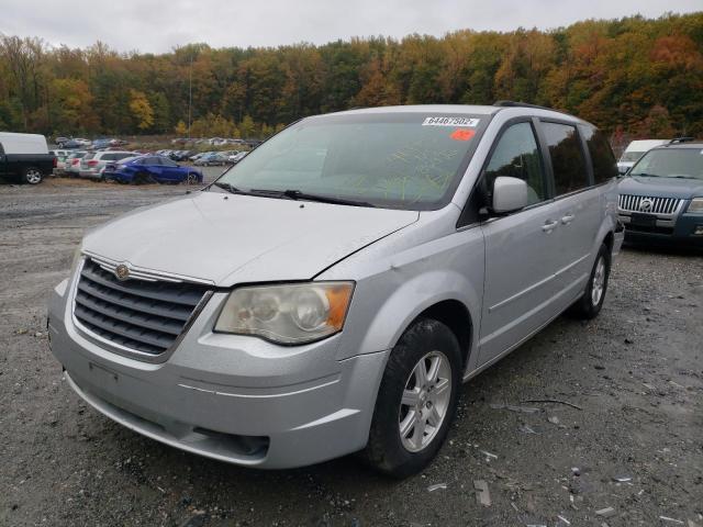 2A8HR54P18R666663 - 2008 CHRYSLER TOWN & COU BLUE photo 2