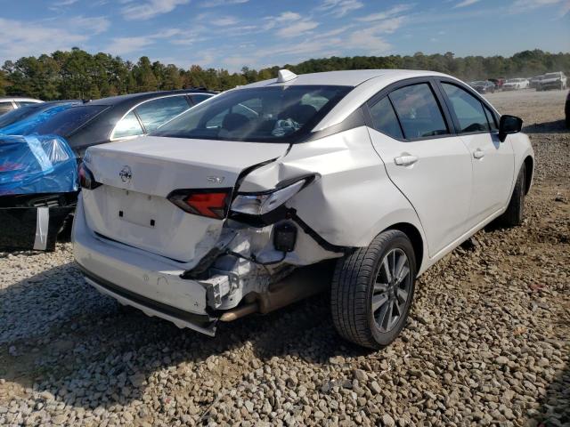 3N1CN8EV4ML879791 - 2021 NISSAN VERSA SV WHITE photo 4