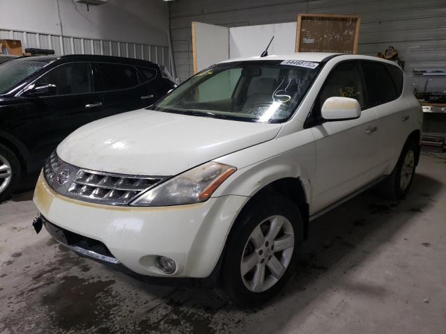 JN8AZ08T26W408843 - 2006 NISSAN MURANO WHITE photo 2