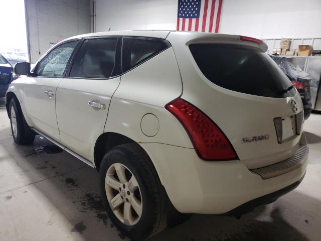 JN8AZ08T26W408843 - 2006 NISSAN MURANO WHITE photo 3