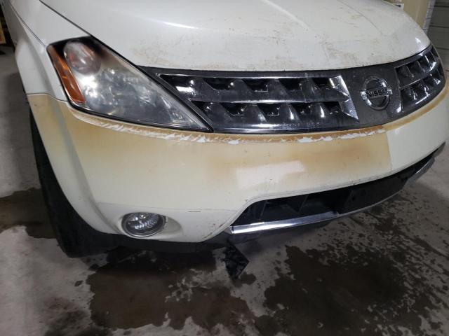 JN8AZ08T26W408843 - 2006 NISSAN MURANO WHITE photo 9