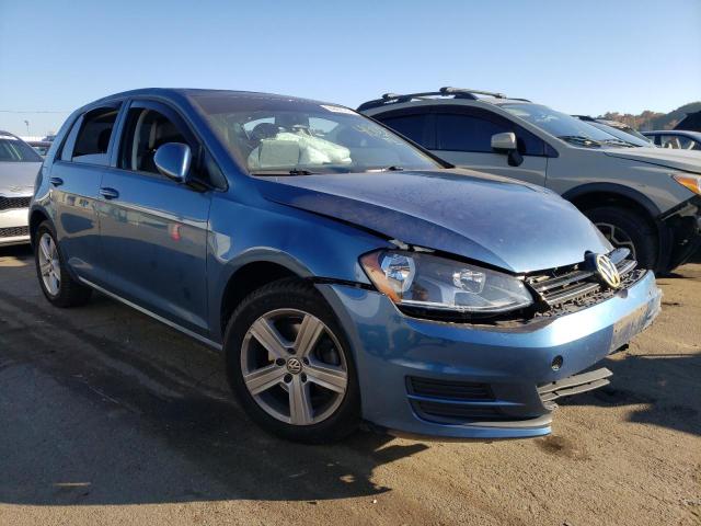 3VW217AU5HM074648 - 2017 VOLKSWAGEN GOLF S BLUE photo 1