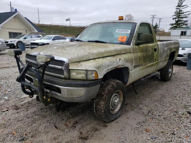 3B7KF26W52M278164 - 2002 DODGE RAM 2500 WHITE photo 2