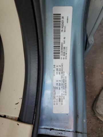 1C3LC65V59N505919 - 2009 CHRYSLER SEBRING LI BLUE photo 10