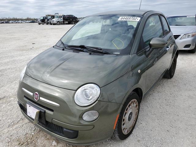 3C3CFFAR9DT534655 - 2013 FIAT 500 POP GREEN photo 2