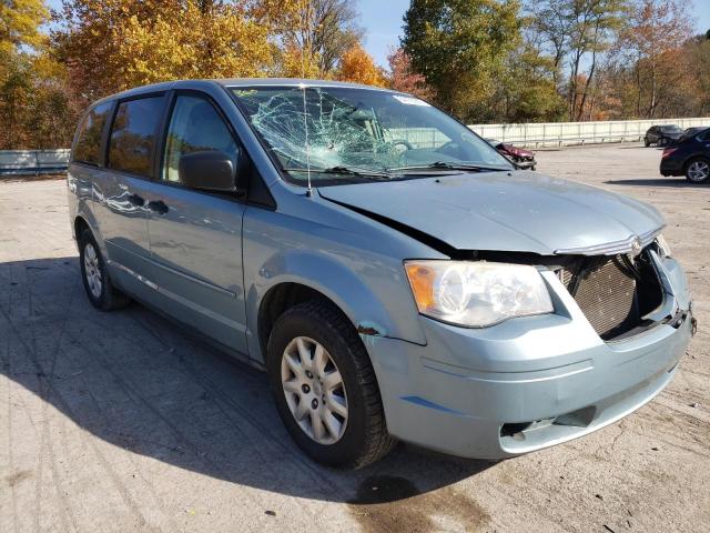 2A8HR44H08R818869 - 2008 CHRYSLER TOWN & COU BLUE photo 1