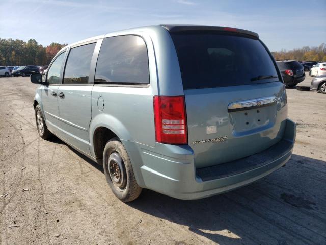 2A8HR44H08R818869 - 2008 CHRYSLER TOWN & COU BLUE photo 3